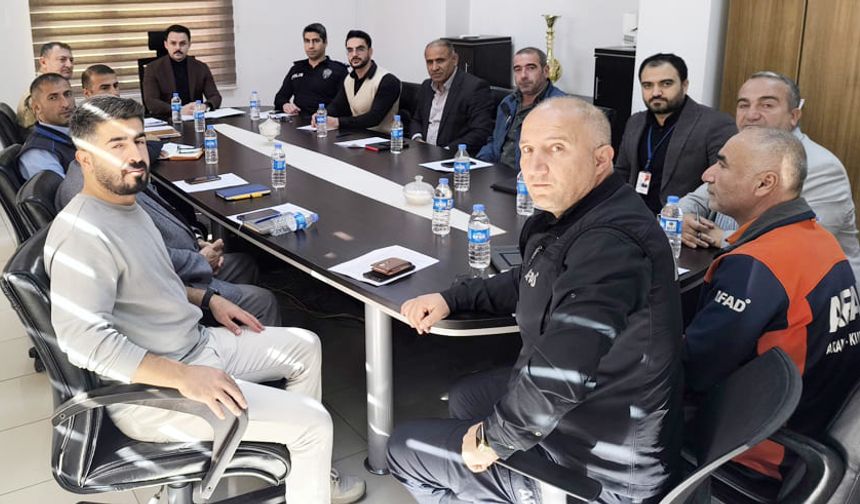 Bahçesaray’da kış tedbirleri toplantısı yapıldı