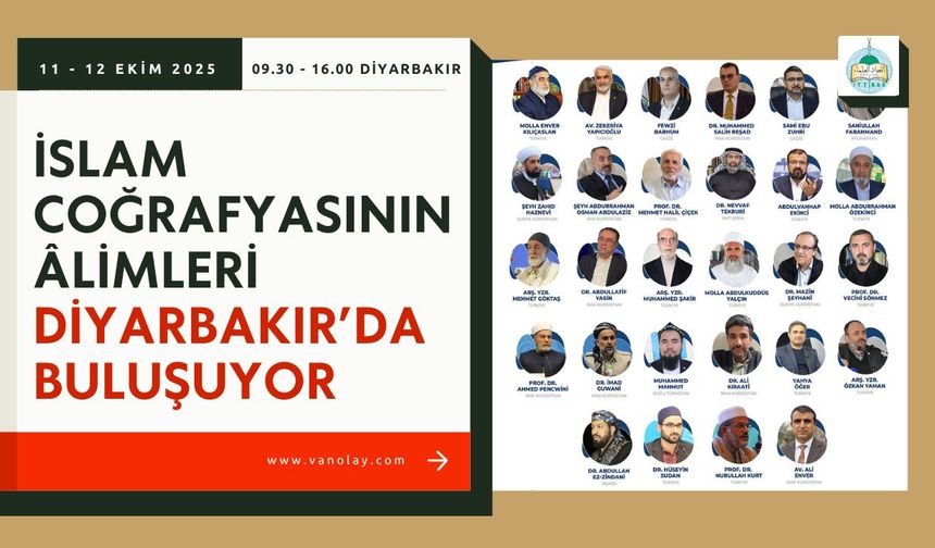 İslam Coğrafyasının Âlimleri Diyarbakır’da Buluşuyor