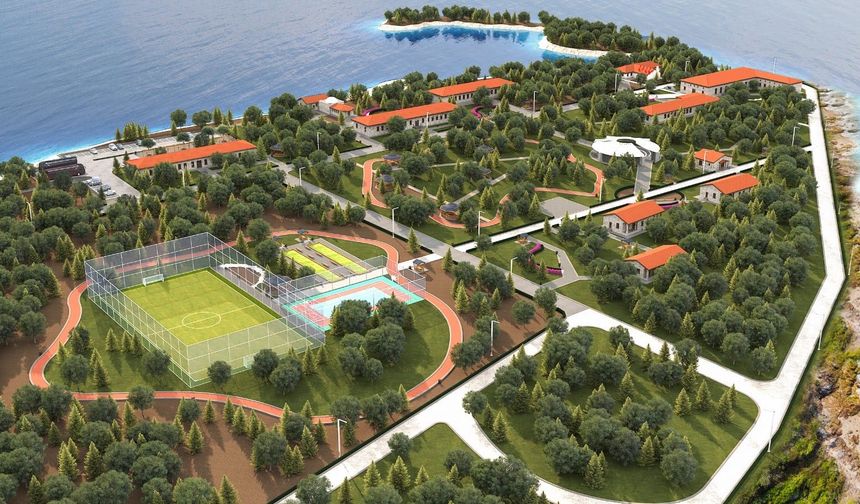 Van Gölü sahilinde gençlik kampı yapılıyor