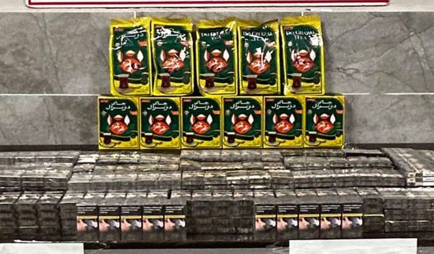 Van’da kaçak sigara ve çay ele geçirildi!