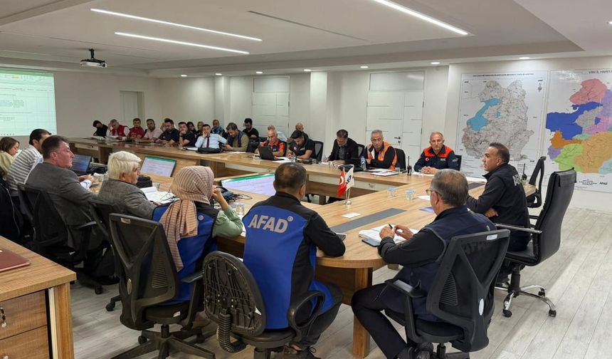Van'da masa başı afet tatbikatı