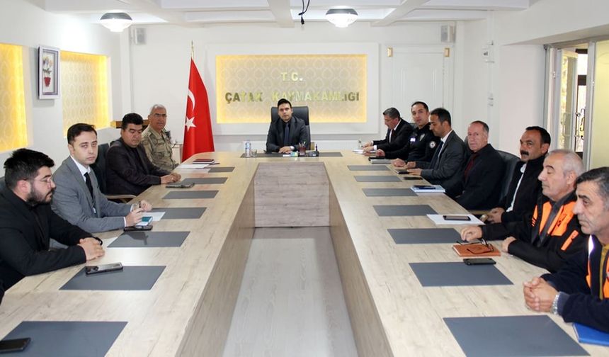 Çatak’ta kış tedbirleri toplantısı yapıldı