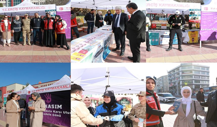 Erciş’te şiddetin her türlüsüne sıfır tolerans standı kuruldu