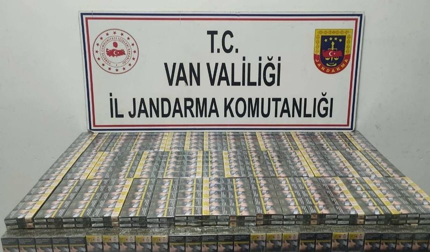 Başkale’de bin 980 paket kaçak sigara ele geçirildi