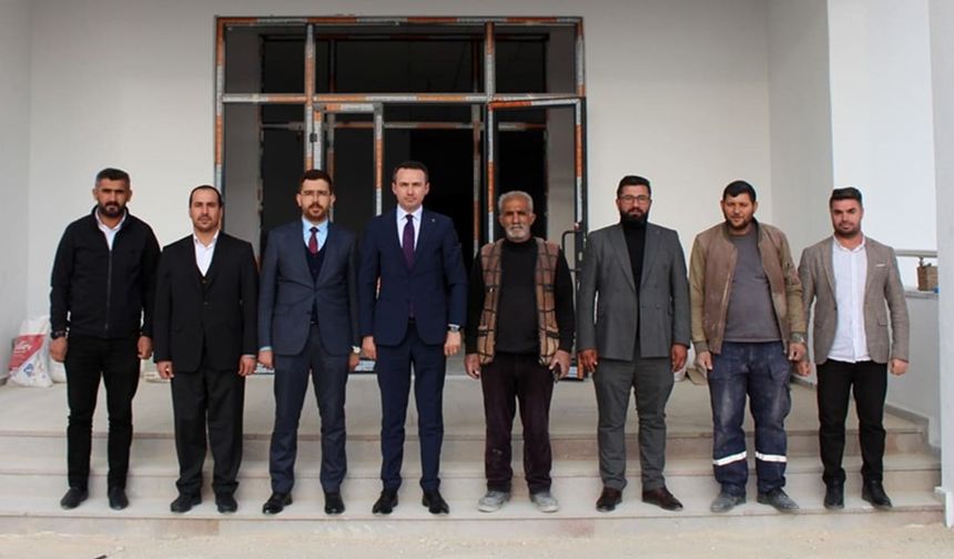 Kaymakam Bakan, 4-6 Yaş Kur’an Kursu inşaatında incelemelerde bulundu