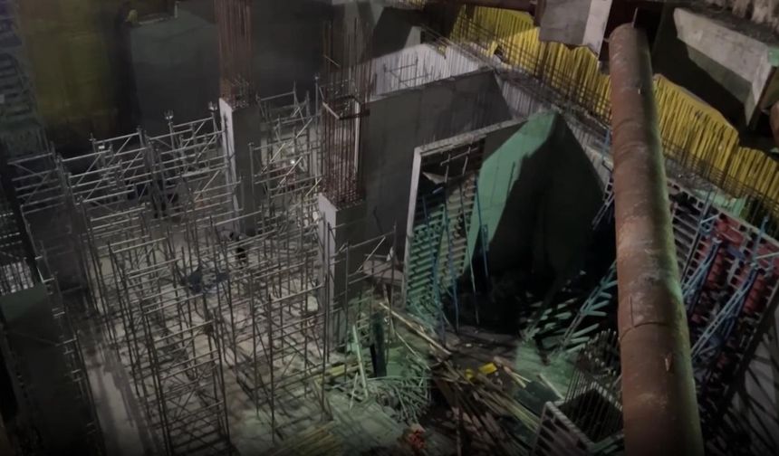 Metro inşaatında iskele çöktü: 1 ölü, 2 yaralı