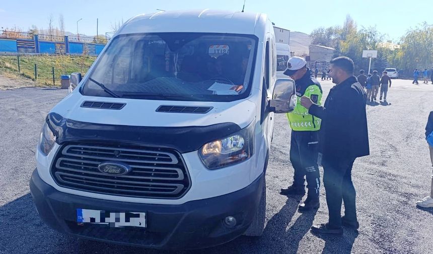 Van’da öğrenci servislerine sıkı denetim
