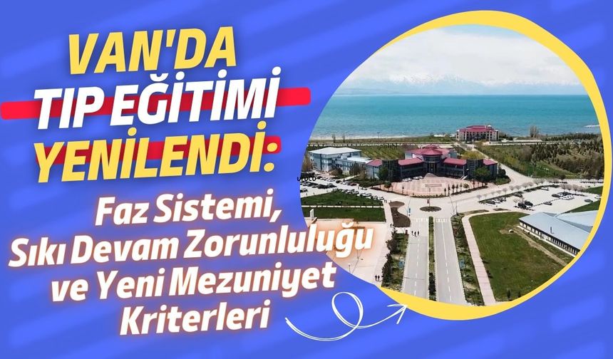 Van'da tıp eğitimi yenilendi: Üç aşamalı "faz" sistemi getirildi
