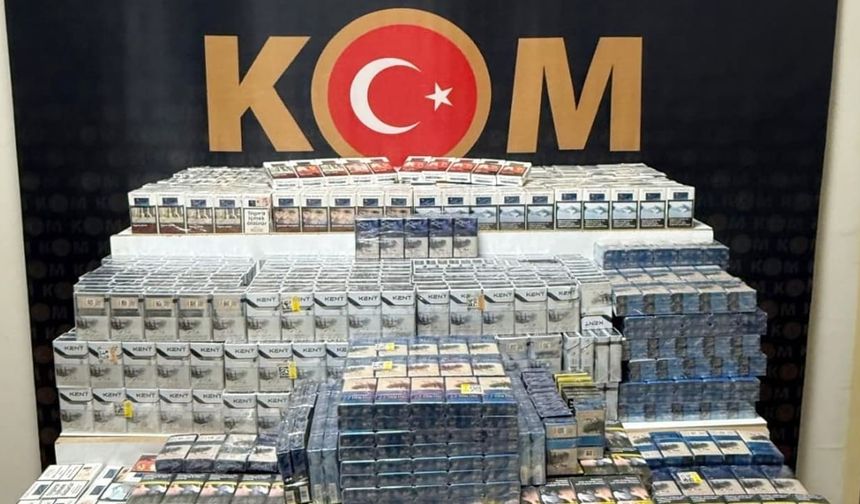 Van’da çok sayıda kaçak sigara ele geçirildi