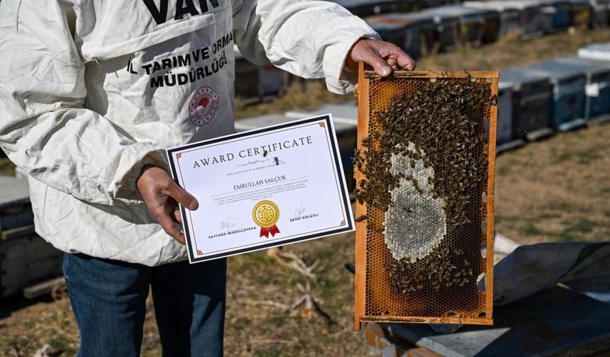 Van’da üretilen bal uluslararası birincilik ödülü aldı!