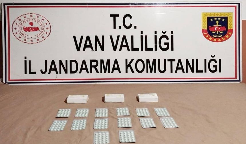Başkale’de yol kontrolünde sentetik hap ele geçirildi