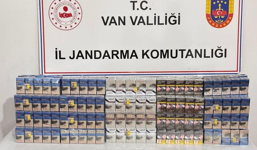 Muradiye’de binlerce paket kaçak sigara ele geçirildi!