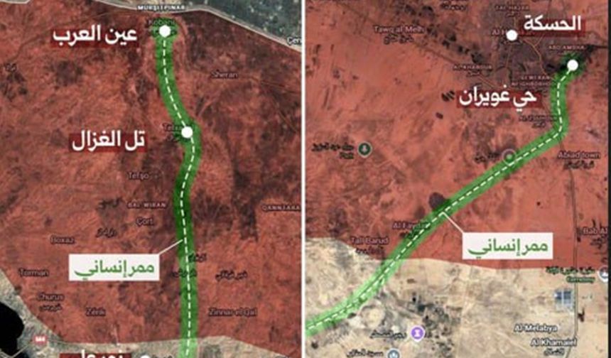 Suriye'de iki insani koridor oluşturuldu