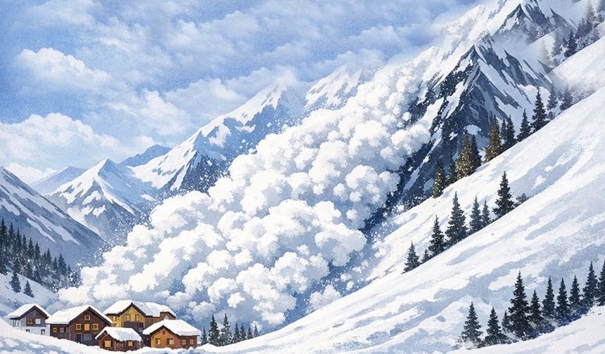 Van Bahçesaray’da çığ tehlikesine karşı uyarı