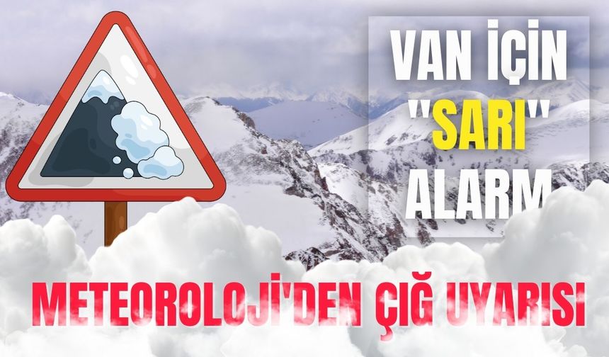 Van dâhil 22 il için çığ uyarısı: Yamaçlardan uzak durun!
