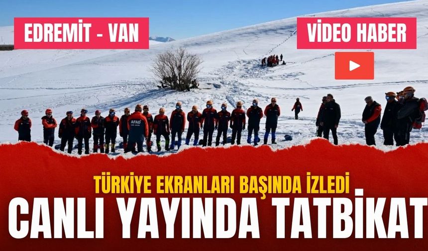 Van’da çığ mesaisi: AFAD ekipleri kar üzerinde nefes kesti (VİDEO)