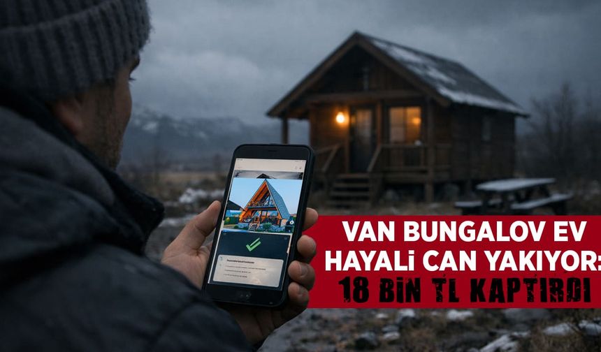 Van Bungalov yalanı can yakıyor: 18 bin TL kaptırdı