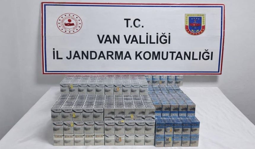 Van’da 1.280 paket kaçak sigara ele geçirildi