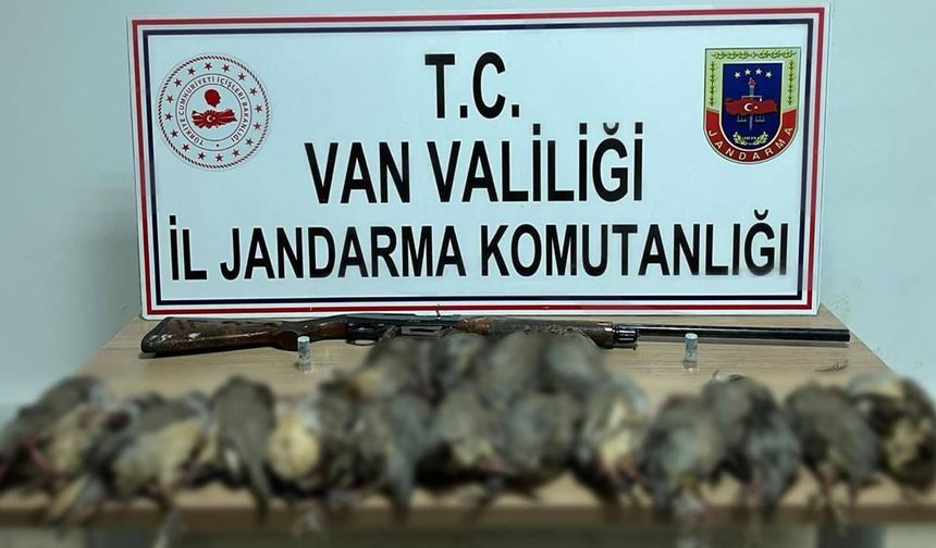 Van’da kaçak avcılığa 87 bin TL ceza
