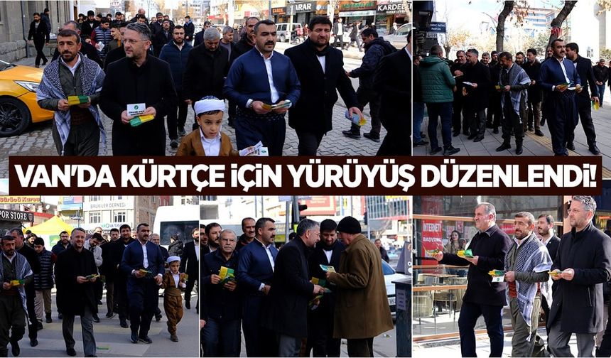 Van'da Kürtçe için yürüyüş düzenlendi!