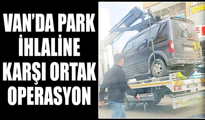 Van’da park ihlaline karşı ortak operasyon