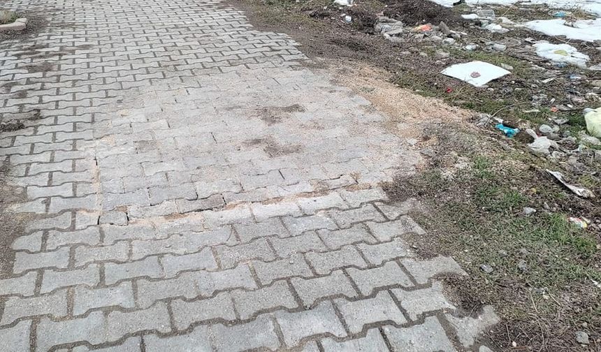 Van’da tehlike saçan kaldırım onarıldı