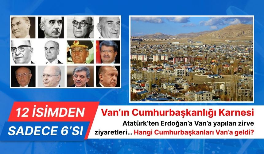 Van’ın cumhurbaşkanlığı karnesi: 12 isimden sadece 2’si