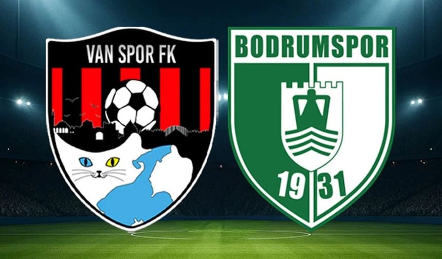 Vanspor- Bodrum FK maçında onbirler belli oldu