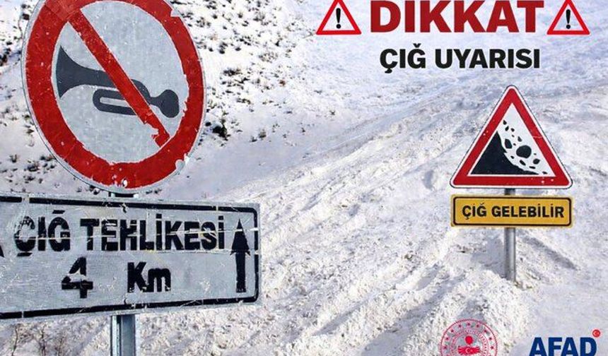 AFAD'dan Kritik Uyarı! Van’da Çığ Tehlikesi Var!