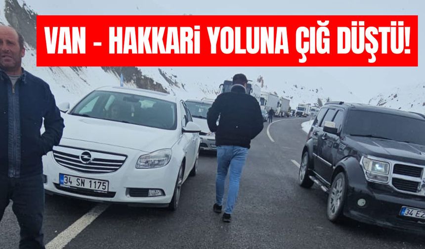 Van – Hakkari yoluna çığ düştü!