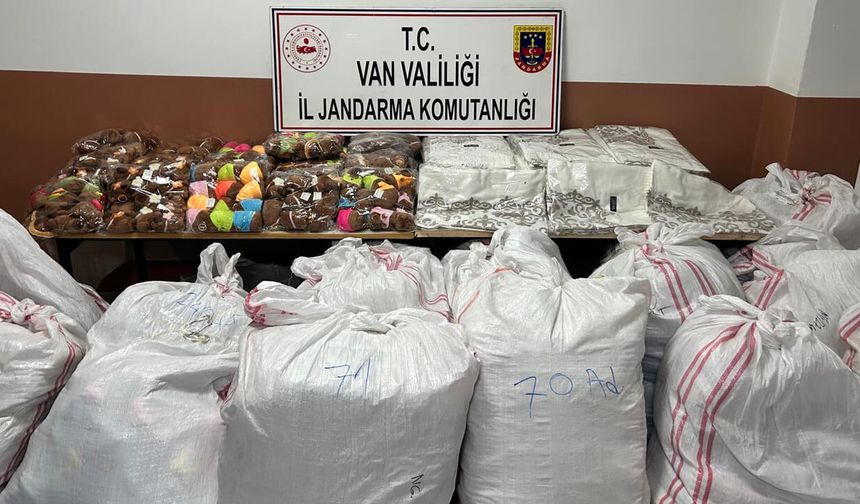 Van’da 3 Milyon TL değerinde malzeme ele geçirildi