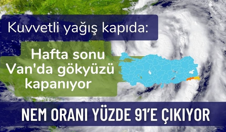 Kuvvetli yağış kapıda: Hafta sonu Van'da gökyüzü kapanıyor