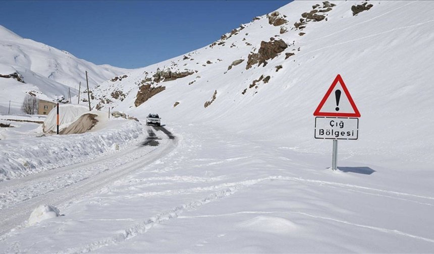 Van’da çığ ve kar erimesi uyarısı