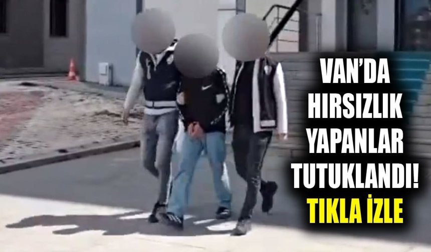 Van’da hırsızlık yapanlar tutuklandı! Tıkla izle