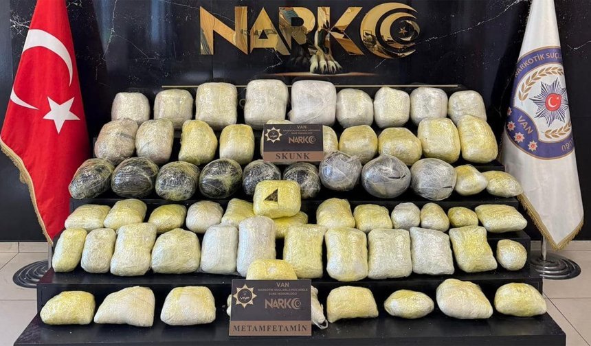 Van’da metamfetamin ve skunk maddesi ele geçirildi