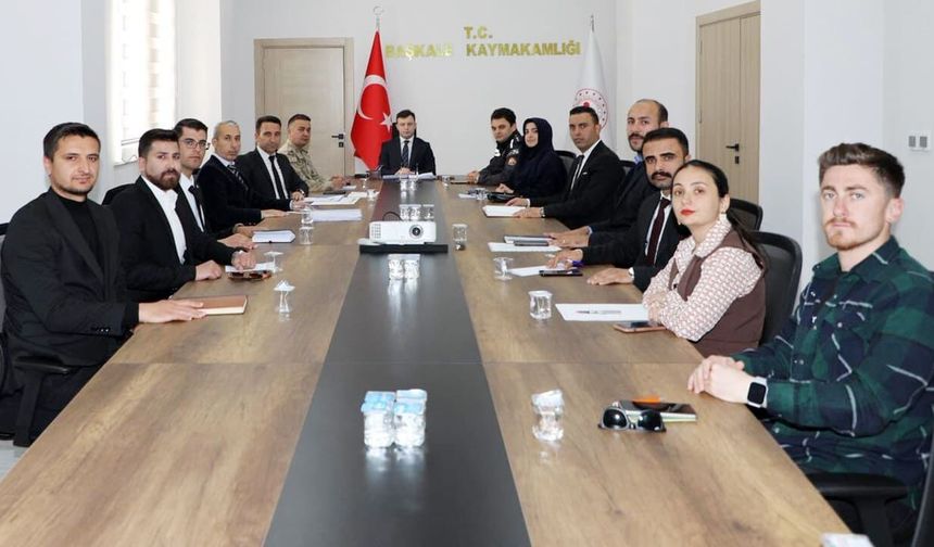 Başkale’de okul güvenliği toplantısı gerçekleştirildi