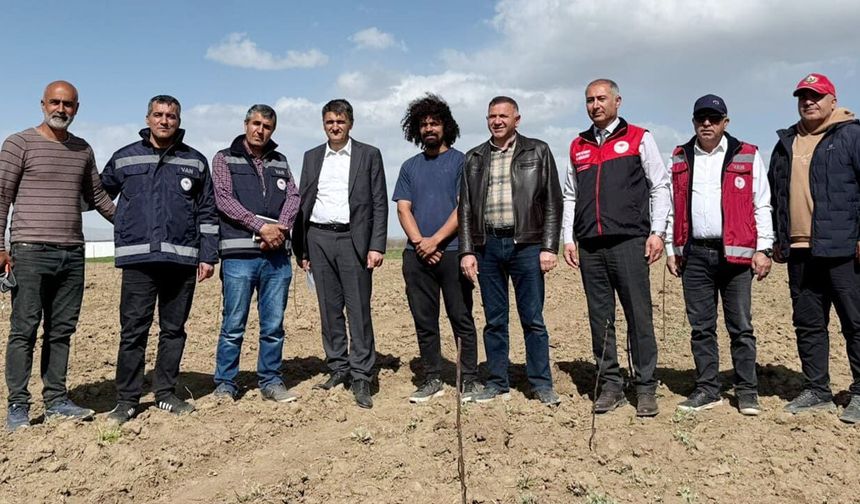 Tuşba’da fidanlar toprakla buluştu