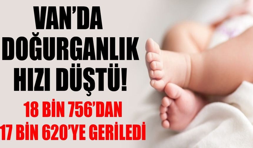 Van’da doğurganlık hızı düştü!