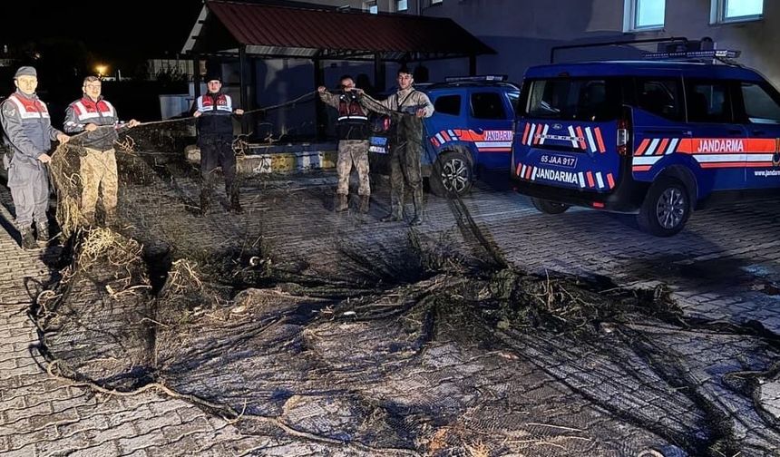 Van’da kaçak inci kefali avcılarına suçüstü!