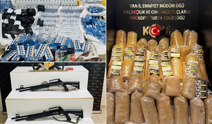 Van’da kaçakçılık ve silah operasyonu: 4 tutuklama