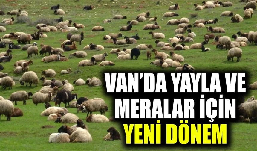 Van’da yayla ve meralar için yeni dönem