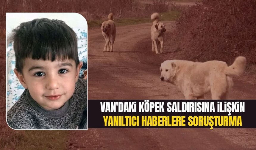 Van'daki köpek saldırısına ilişkin yanıltıcı haberlere soruşturma!