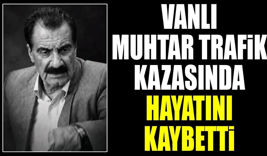 Vanlı muhtar trafik kazasında hayatını kaybetti