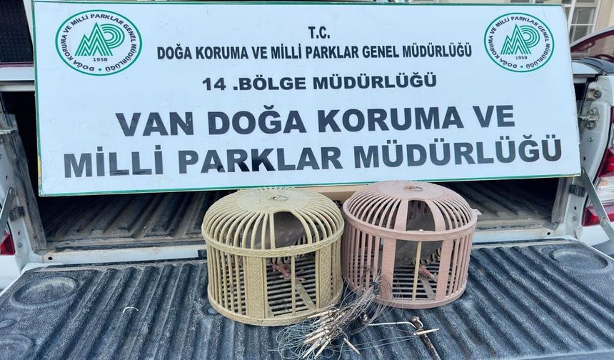 Van’da kafes avcılığına darbe! 60 bin 670 TL ceza...