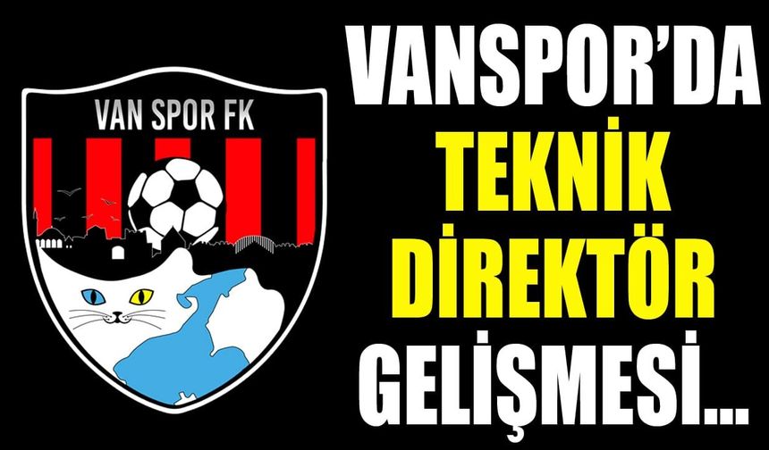 Vanspor’da teknik direktör gelişmesi…