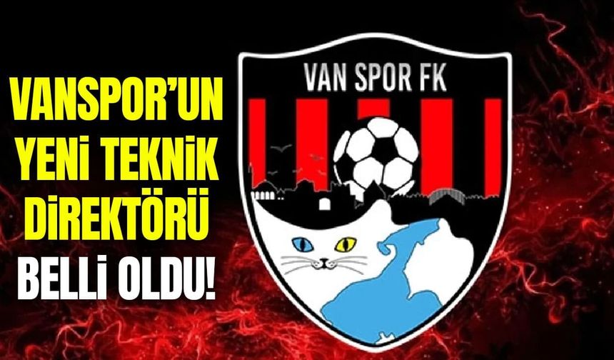 Vanspor’un yeni teknik direktörü açıklandı