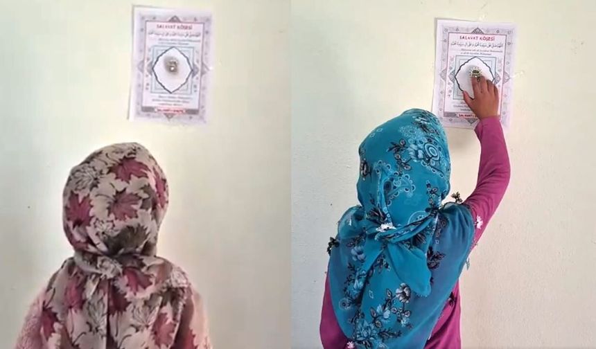 Gürpınar’da Yaz Kur’an kursunda ‘Salavat-ı Şerif Köşesi’ oluşturuldu