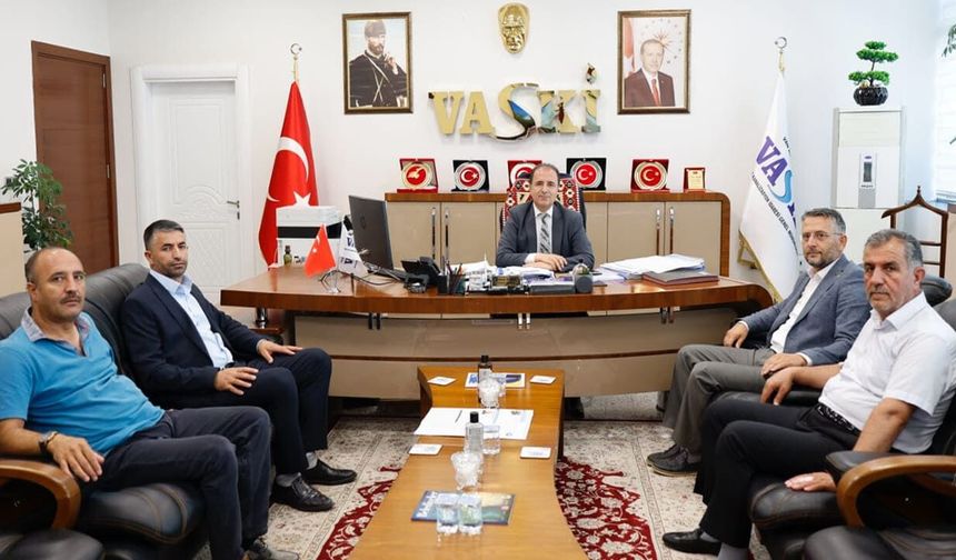 HÜDA PAR, Van’daki su sorunlarını VASKİ Müdürü Eşme’ye iletti