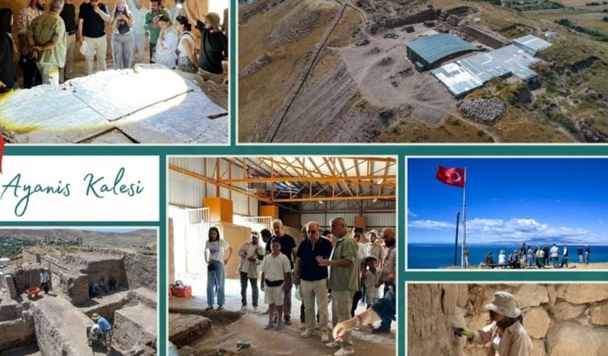 Çelik, Van Ayanis Kalesi’ndeki kazı çalışmalarını yerinde inceledi