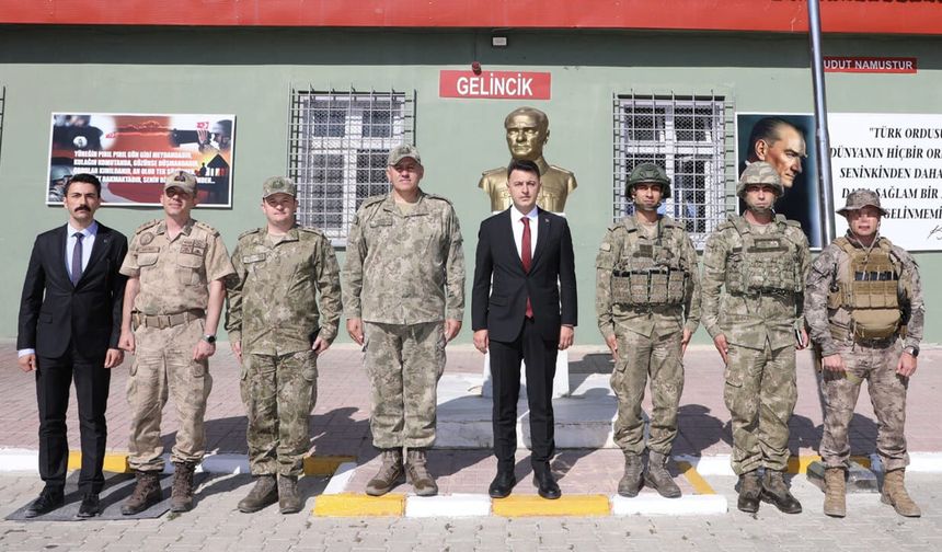 Kaymakamı Cihangir’den sınır hattına ve güvenlik birimlerine ziyaret